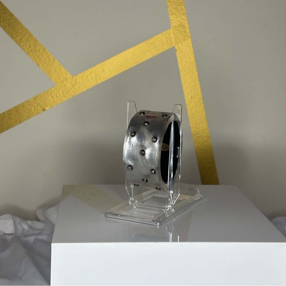 Alexis Bittar Smokey Gray Lucite Cuff